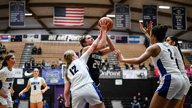 South Medford West Salem 6A Oregon girls basketball quarterfinal Naji Saker -36